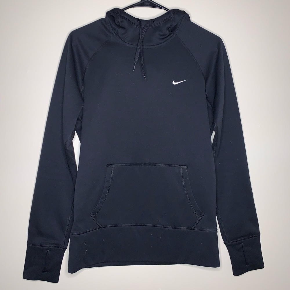 Nike therma-fit black hoodie. size small